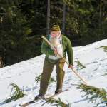 Mann mit Bart - Nostalgie-Skirennen 2014 in Wagrain