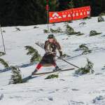 Auf zwei Brettern beim Nostalgie-Skirennen 2014 in Wagrain